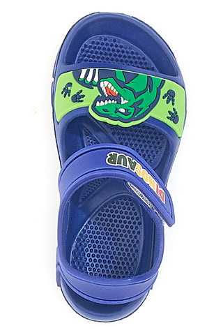 Modri sandali z velcro zaponko Dinosaur S8020049S