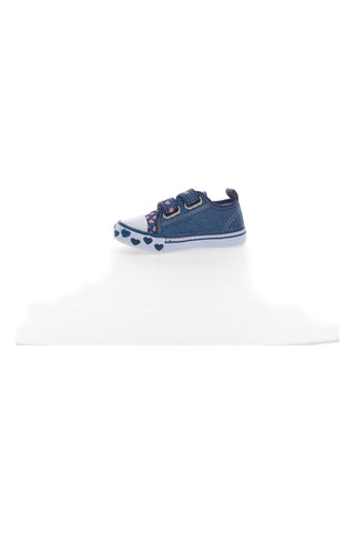 Modre denim superge s srčki in napisom PITT KIDS 224275