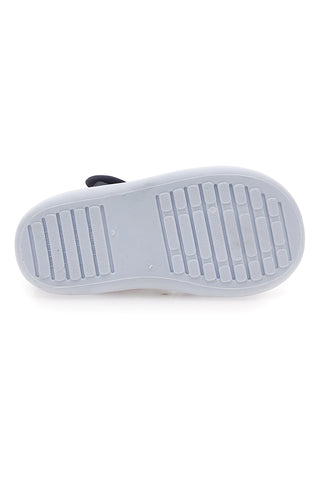 Zaprti sandali modre barve s črtami in zapenjanjem na velcro PITT KIDS 2242876