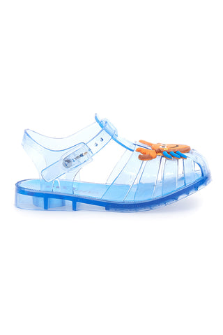 Prosojne modre sandale za morje z rakovico Pitt Kids 3142667