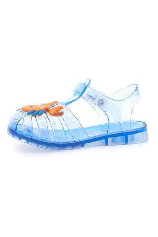 Prosojne modre sandale za morje z rakovico Pitt Kids 3142667