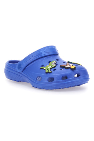 Modre natikače Clog z motivom dinozavrov 2T2L 726