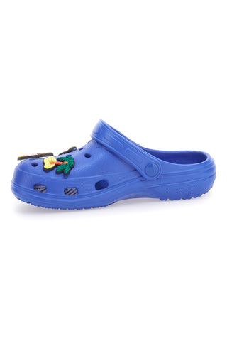 Modre natikače Clog z motivom dinozavrov 2T2L 726