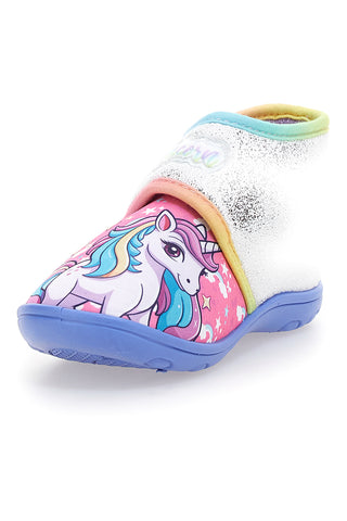 Čevlji Primi passi večbarvni z bleščicami in mavrico Unicorn S8010196T