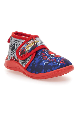 Rdeče in modre copate s potiskom Spidermana in zapenjanjem na velcro Spiderman R1310311T01