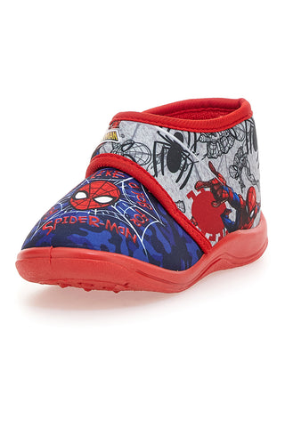 Rdeče in modre copate s potiskom Spidermana in zapenjanjem na velcro Spiderman R1310311T01