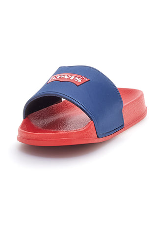 Rdeči in modri copati za bazen Levi's
