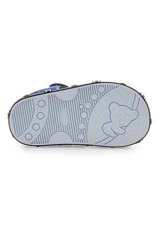 Modri sandali s potiskom Pitt kids PK2560A