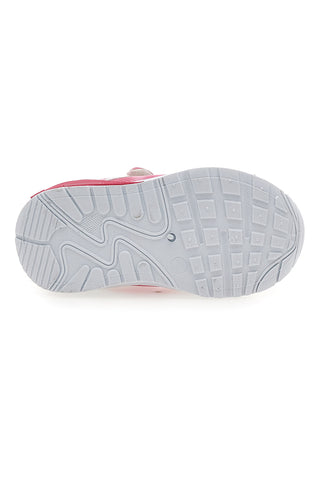 Rožnate in srebrne superge z motivom zvezdic first steps Pitt kids PK2187B