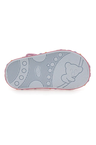 Modri sandali z mavricami in srčki Pitt kids PK2406C