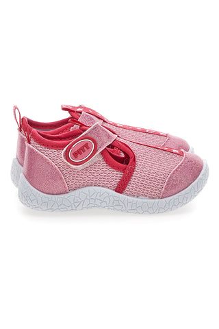 Rožnati čevlji s trakovi Pitt kids PK1100A