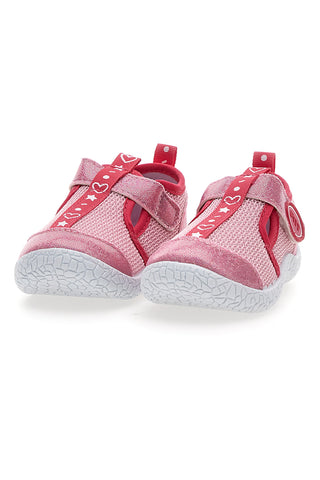 Rožnati čevlji s trakovi Pitt kids PK1100A