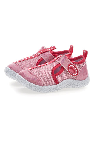 Rožnati čevlji s trakovi Pitt kids PK1100A
