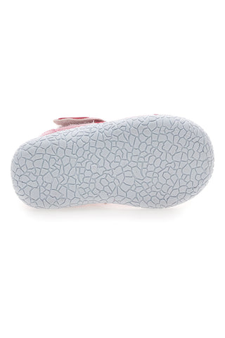 Rožnati čevlji s trakovi Pitt kids PK1100A