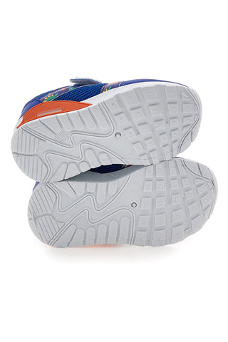 Modre in oranžne superge z vzorcem dinozavrov Pitt kids PK2380A