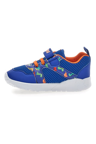 Modre in oranžne superge z vzorcem dinozavrov Pitt kids PK2380A