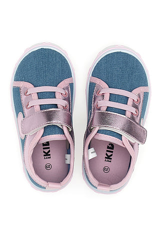 Roza in modre superge s srcem Pitt kids PK2469A