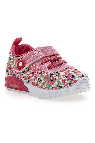 Roza večbarvne vzorčaste superge Pitt kids PK1394A