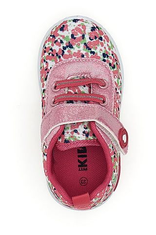 Roza večbarvne vzorčaste superge Pitt kids PK1394A
