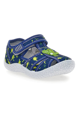Modri sandali z vzorcem dinozavrov Pitt kids PK2492F