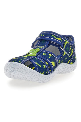 Modri sandali z vzorcem dinozavrov Pitt kids PK2492F
