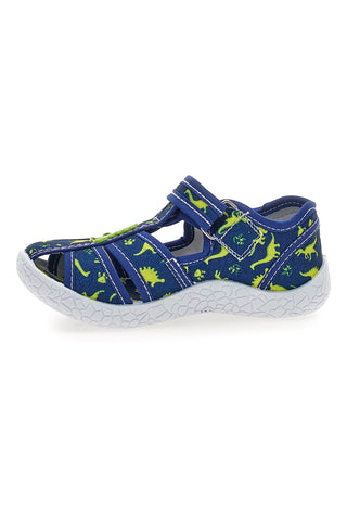 Modri sandali z vzorcem dinozavrov Pitt kids PK2492F