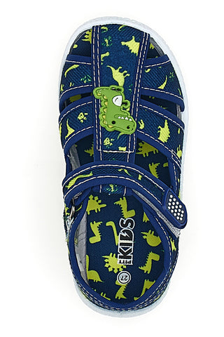 Modri sandali z vzorcem dinozavrov Pitt kids PK2492F