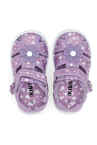 Vijolični čevlji z dvojnimi trakovi Pitt kids PK2876B