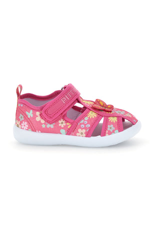 Fuksijevi sandali z naramnicami Pitt kids 0642685