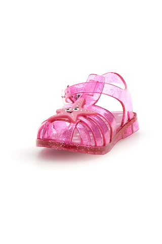 Roza prozorni sandali za plažo z zvezdico Pitt Kids 3142664