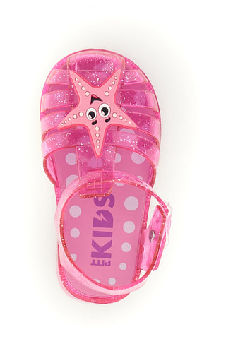 Roza prozorni sandali za plažo z zvezdico Pitt Kids 3142664