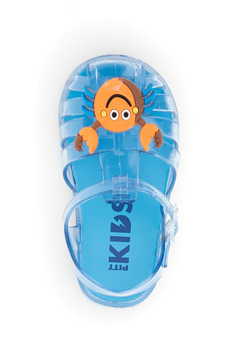 Svetlo modri prozorni ribji sandali Pitt Kids 3142667
