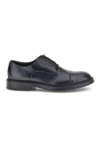 Scarpe stringate blu navy in vera pelle Pittarello plus 1551