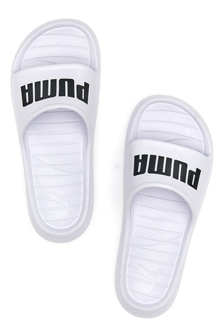 Gumijaste copate Puma Divecat V2 Lite bele