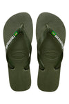 Sandalji Havaianas Brasil Logo Verdi