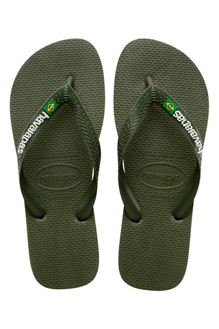 Sandalji Havaianas Brasil Logo Verdi
