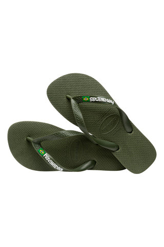 Sandalji Havaianas Brasil Logo Verdi