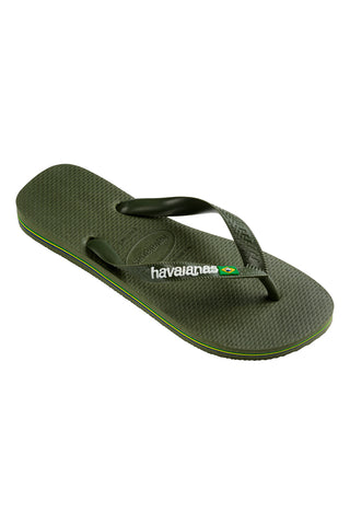 Sandalji Havaianas Brasil Logo Verdi