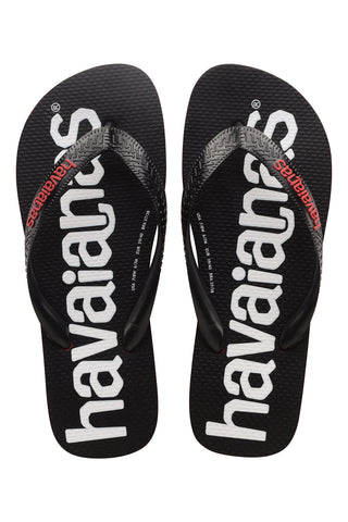 Papudlji Havaianas Top Logomania Black