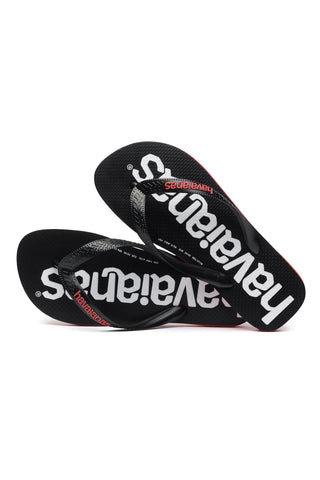 Papudlji Havaianas Top Logomania Black