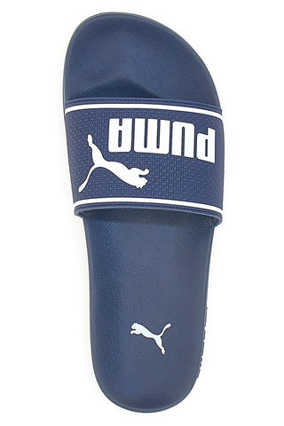 Modre gumijaste copate z logotipom Puma Leadcat 2.0