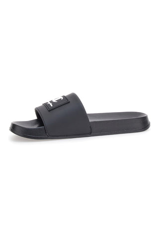 Črne natikače z pasom Champion Arubo Box Slide