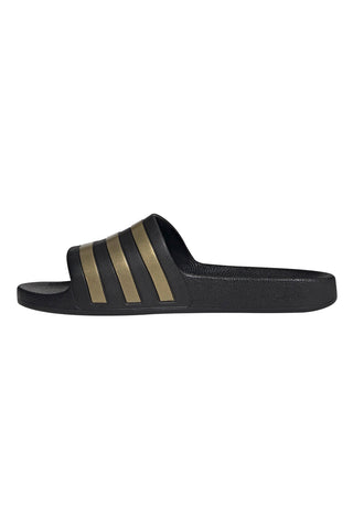 Črne natikače z zlatimi detajli Adidas Adilette Aqua