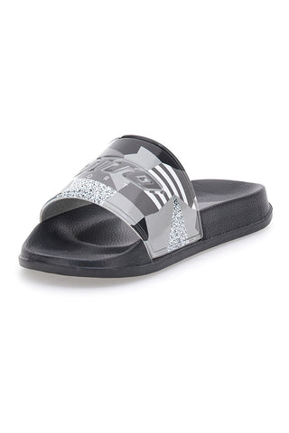 Gumijaste copate za moške Lotto Oceania Camo II Slide črne