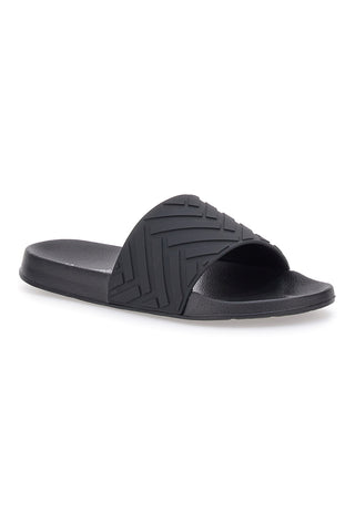 Črne gumijaste copate Superga 24456