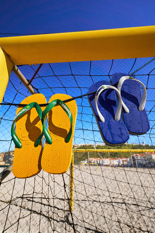 Modre japonke Havaianas Brasil Logo