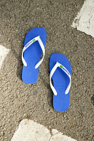Modre japonke Havaianas Brasil Logo