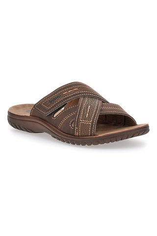 Rjave natikače s prekrižanimi trakovi Inblu 99 FN
