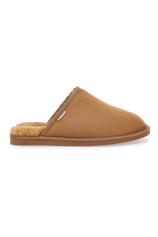 Rjave copate Sabot z dlako Superga 64876