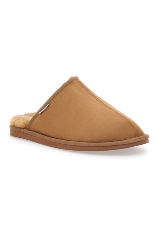 Rjave copate Sabot z dlako Superga 64876